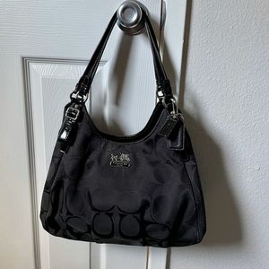 Coach Signature Shoulder Bag - Black